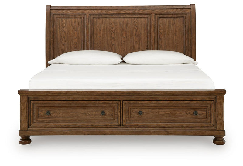 Zackaryn California King Sleigh Storage Bed