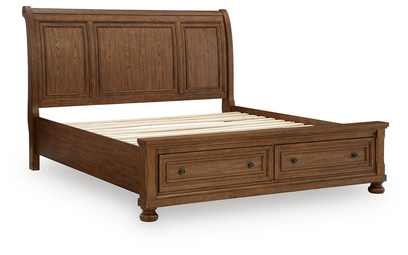 Zackaryn King Sleigh Storage Bed