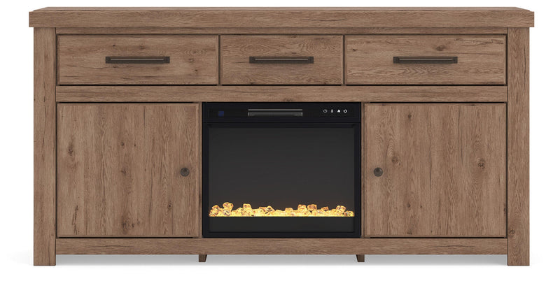 Garistyn 73" TV Stand with Electric Fireplace
